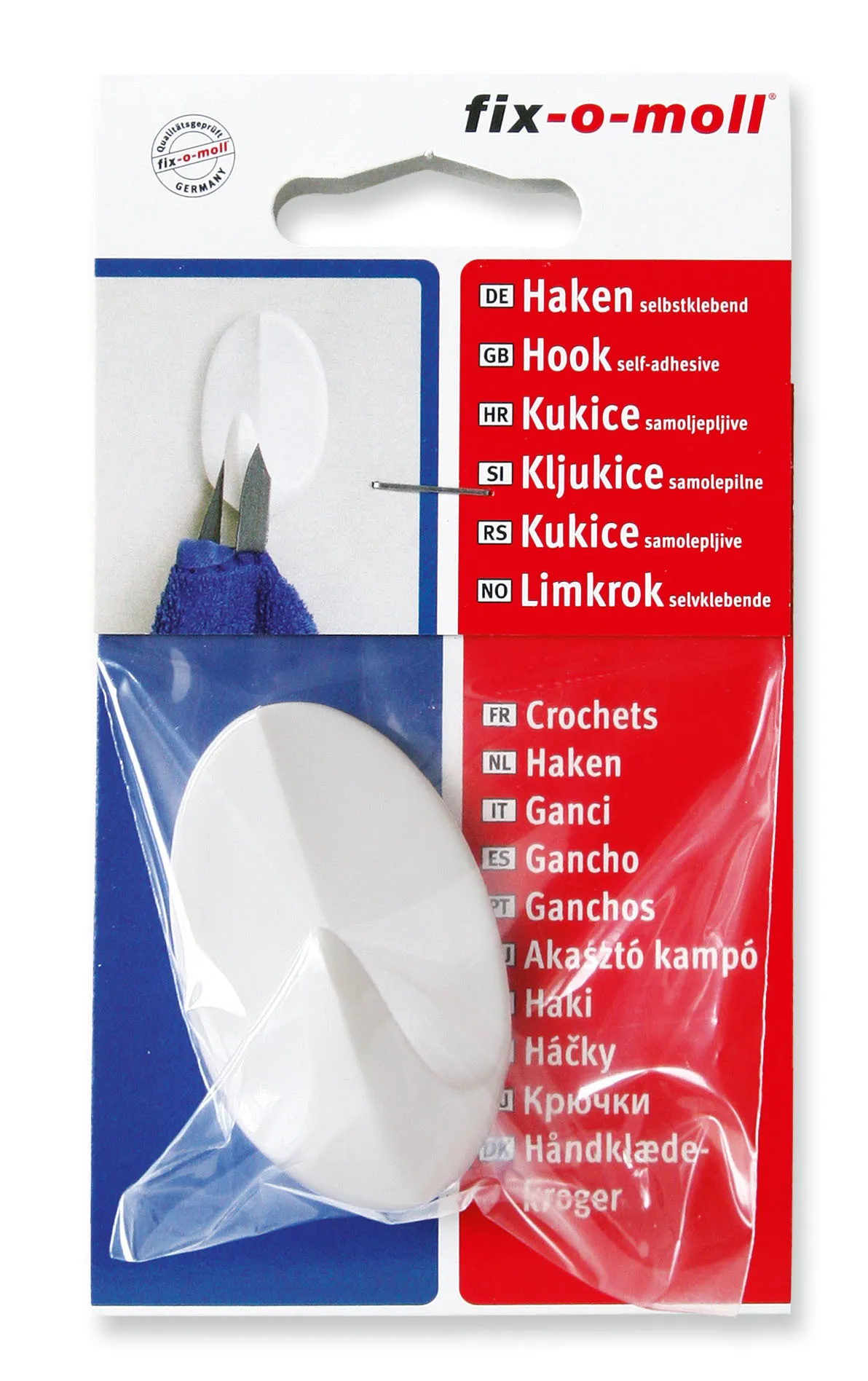 Öntapadó Akasztó Fehér