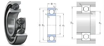 6214/HC5 C3 SKF Mélyhornyú golyóscsapágy - kép 2