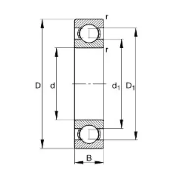 6206/C3 KOYO Mélyhornyú golyóscsapágy - kép 2