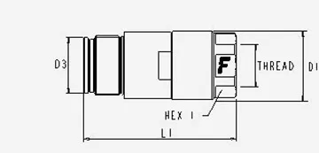 FHV24ET112GAS M FASTER Hidraulika gyorscsatlakozó - kép 2