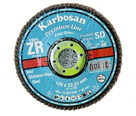 Lamellás csiszoló 125 ZR 40 Karbosan x10