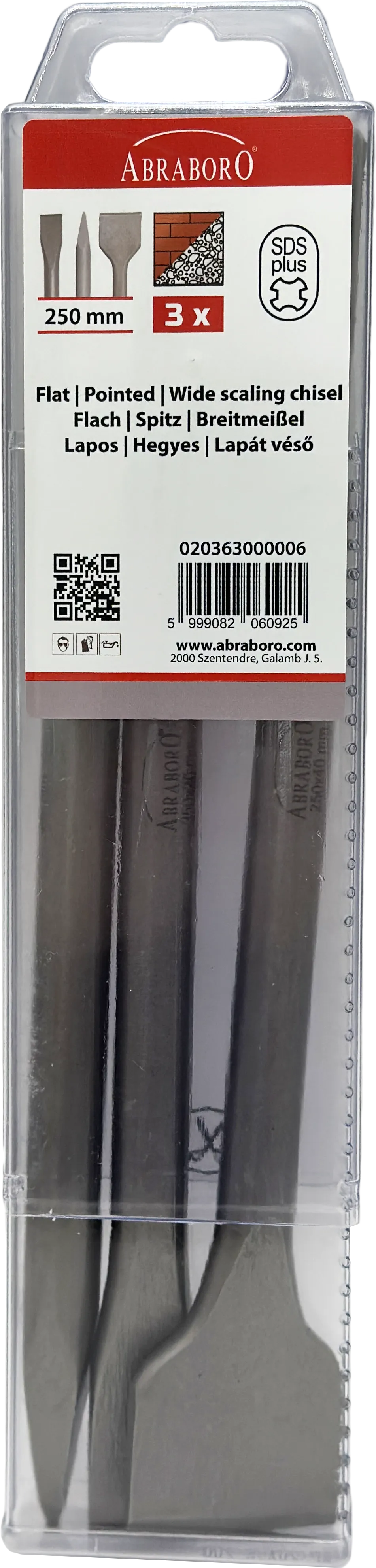 SDS PLUS Vésőkészlet 3DB